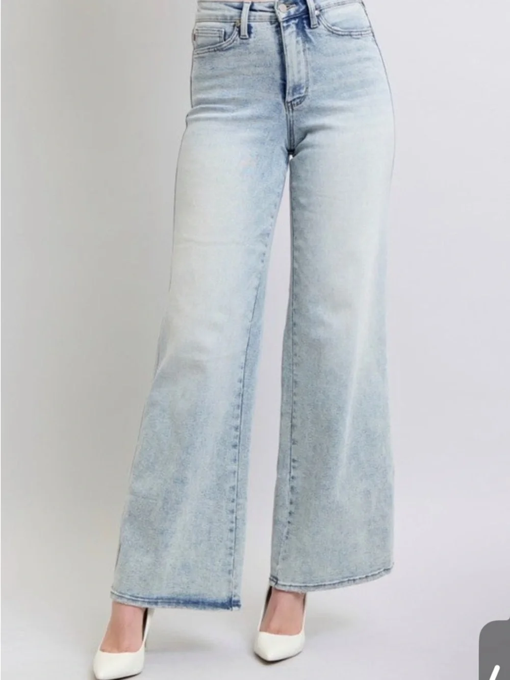 Judy Blue High Waisted Retro Wide Leg w/ Tummy Control - Picture 3 of 6